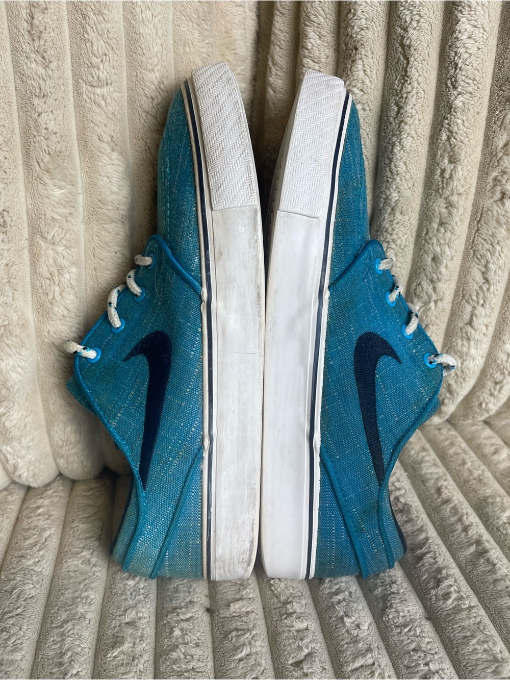 Nike SB Stefan Janoski Blue Canvas Skate Shoes Men’s Size 5 Youth - Picture 3 of 9